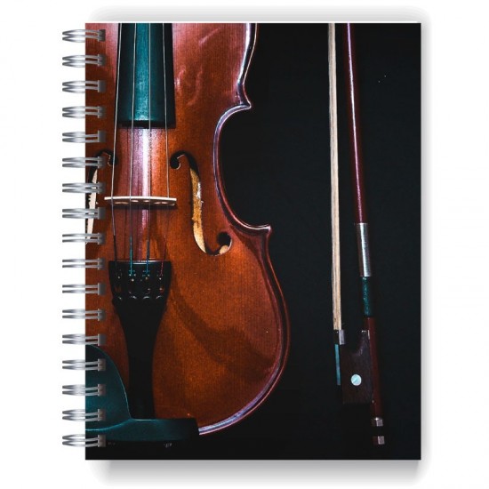 Cuaderno A4 tapa dura pentagramado 7155 "Violin"