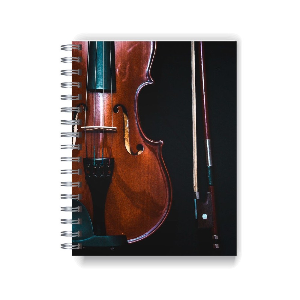 Cuaderno A4 tapa dura pentagramado 7155 "Violin"