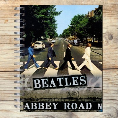 Cuaderno A4 tapa dura pentagramado 7157 "Abbey Road": tapa