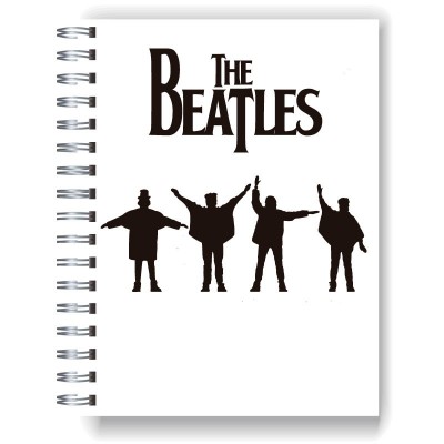 Cuaderno A4 tapa dura pentagramado 7158 "Beatles drawing"