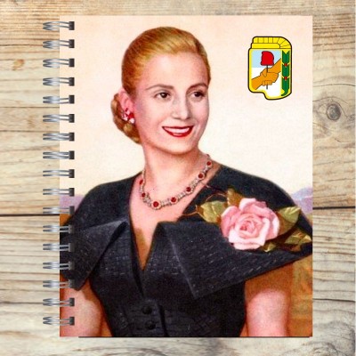 Cuaderno tapa dura modelo 1612 Retrato de Evita: tapa