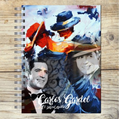 Cuaderno modelo 1606 "Carlos Gardel": tapa