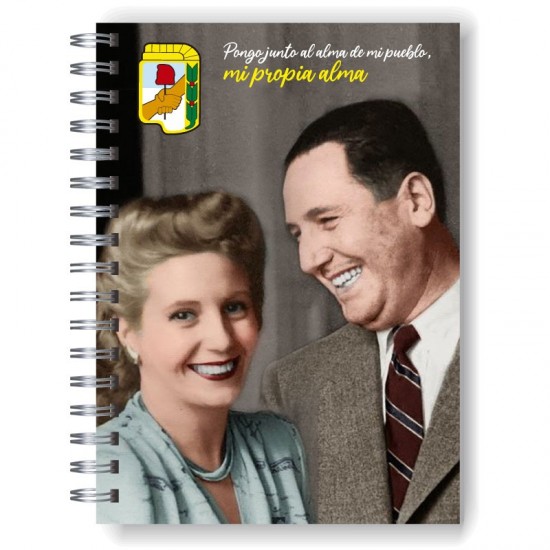 Cuaderno tapa dura modelo 1615 "Perón y Eva"