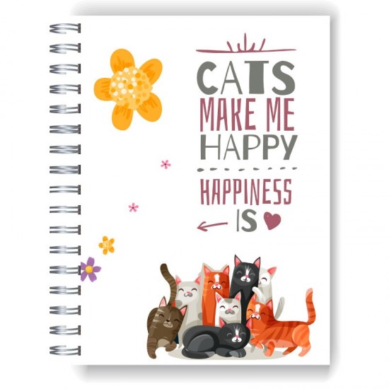 Cuaderno tapa dura Modelo 966 "Cats"