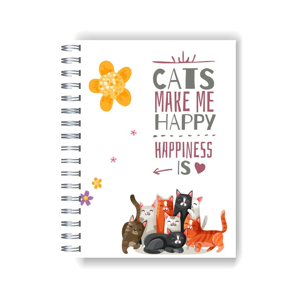 Cuaderno tapa dura Modelo 966 "Cats"