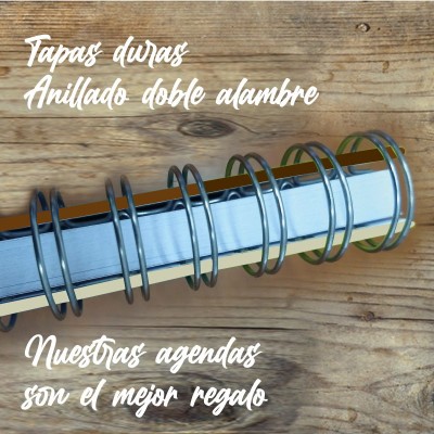 Agenda  tapa dura mod. 6518 "Klimt Three ages": anillado