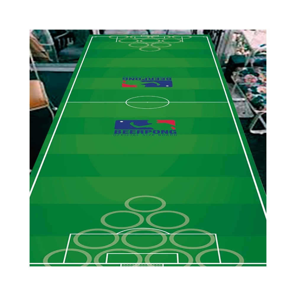 Lona Medida Oficial Juego Beerpong Fútbol 244 X 61 Cms. Personalizable