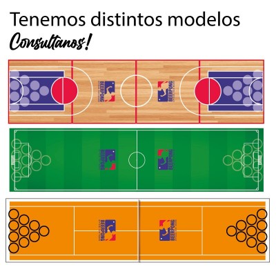 Lona Medida Oficial Juego Beerpong Básquet 244 X 61 Cms. Personalizable: modelos