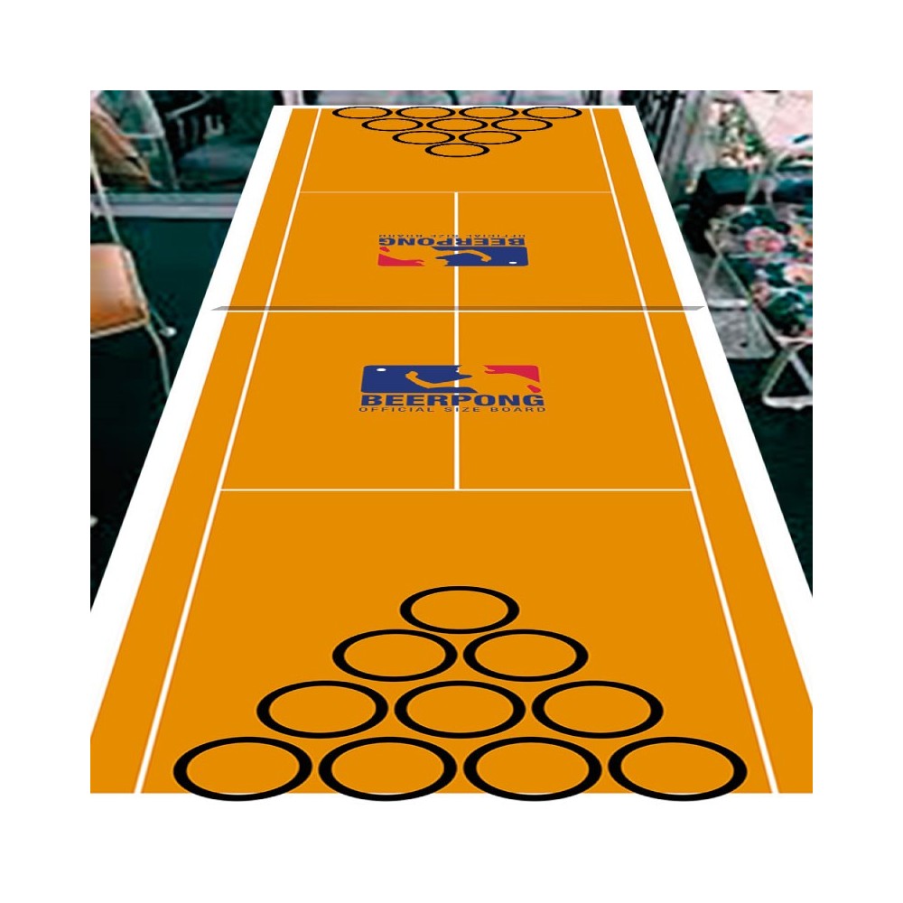 Lona Medida Oficial Juego Beerpong Tenis 244 X 61 Cms. Personalizable