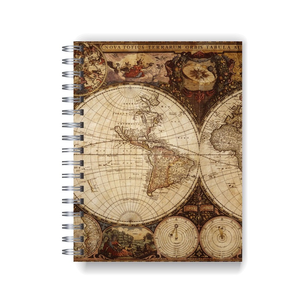 Cuaderno tapa dura Modelo 964 "Old map"