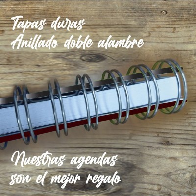 Agenda tapa dura mod. 6524 "Chagall three candles": anillado