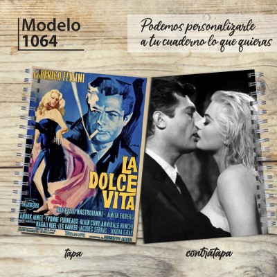Cuaderno tapa dura Modelo 1064 "La Dolce Vita": tapa y contratapa