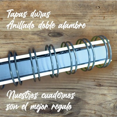Cuaderno A4 tapa dura de dibujo modelo 7800: anillado