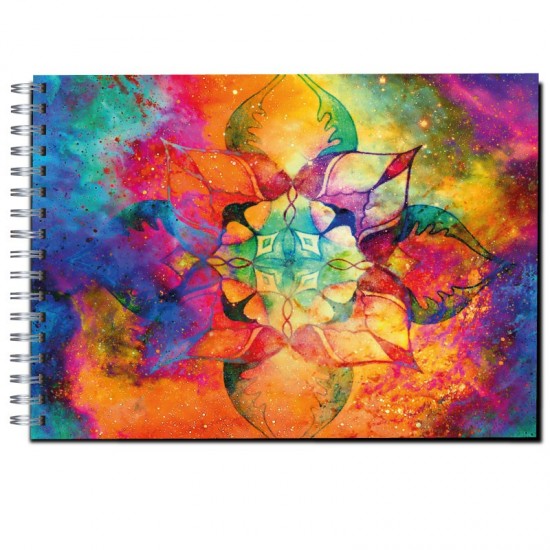 Cuaderno horizontal tapa dura de dibujo modelo 7810 "Ornamental Mandala"