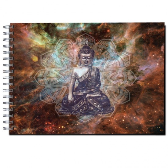 Cuaderno horizontal tapa dura de dibujo modelo 7814 "Budha"