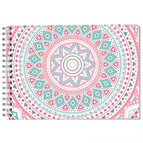 Cuaderno horizontal tapa dura de dibujo modelo 7815 "Mandala"