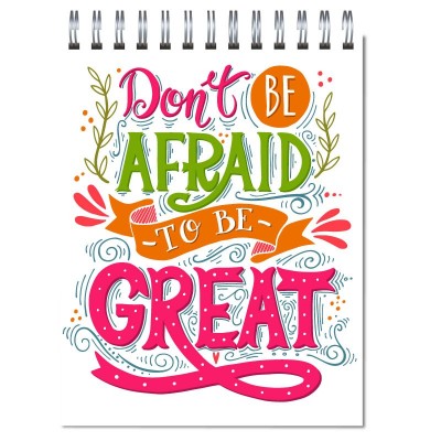 Libreta anillada Modelo 6004 "Don´t be afraid"