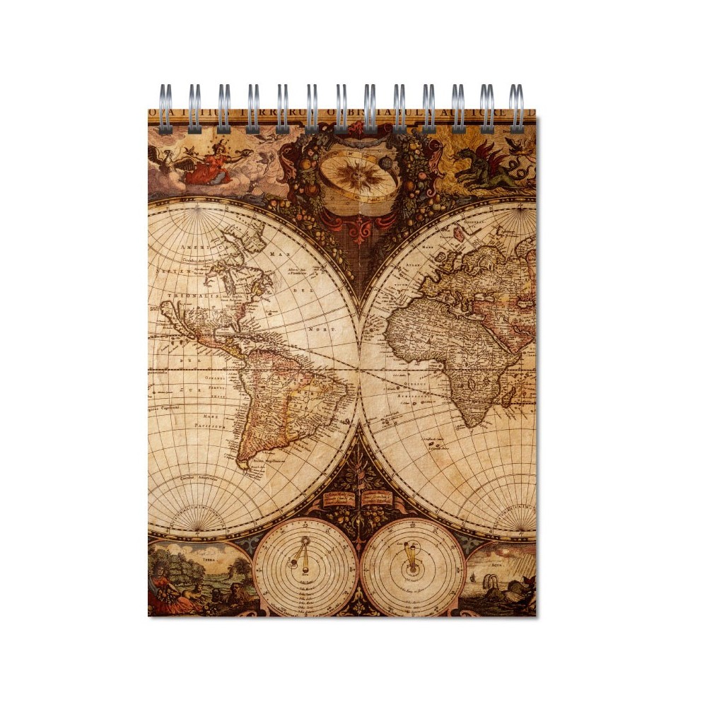 Libreta anillada Modelo 6007 "Old map 2"