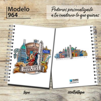 Cuaderno tapa dura Buenos Aires