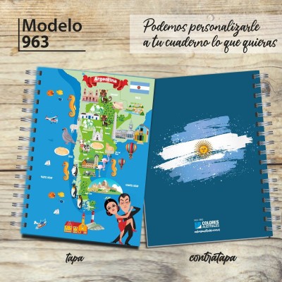 Cuaderno tapa dura Modelo 0963 "Argentina"