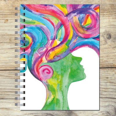 Cuaderno tapa dura Modelo 0958 "Colorful woman"