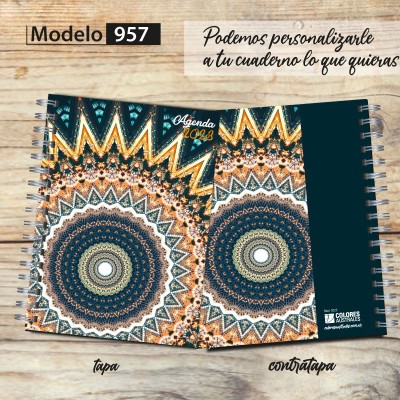 Cuaderno tapa dura Modelo 0957 "Abstract Mandala"