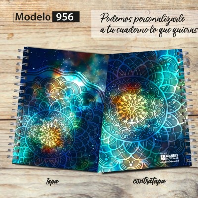 Cuaderno tapa dura Modelo 0956 "Blue Mandala"