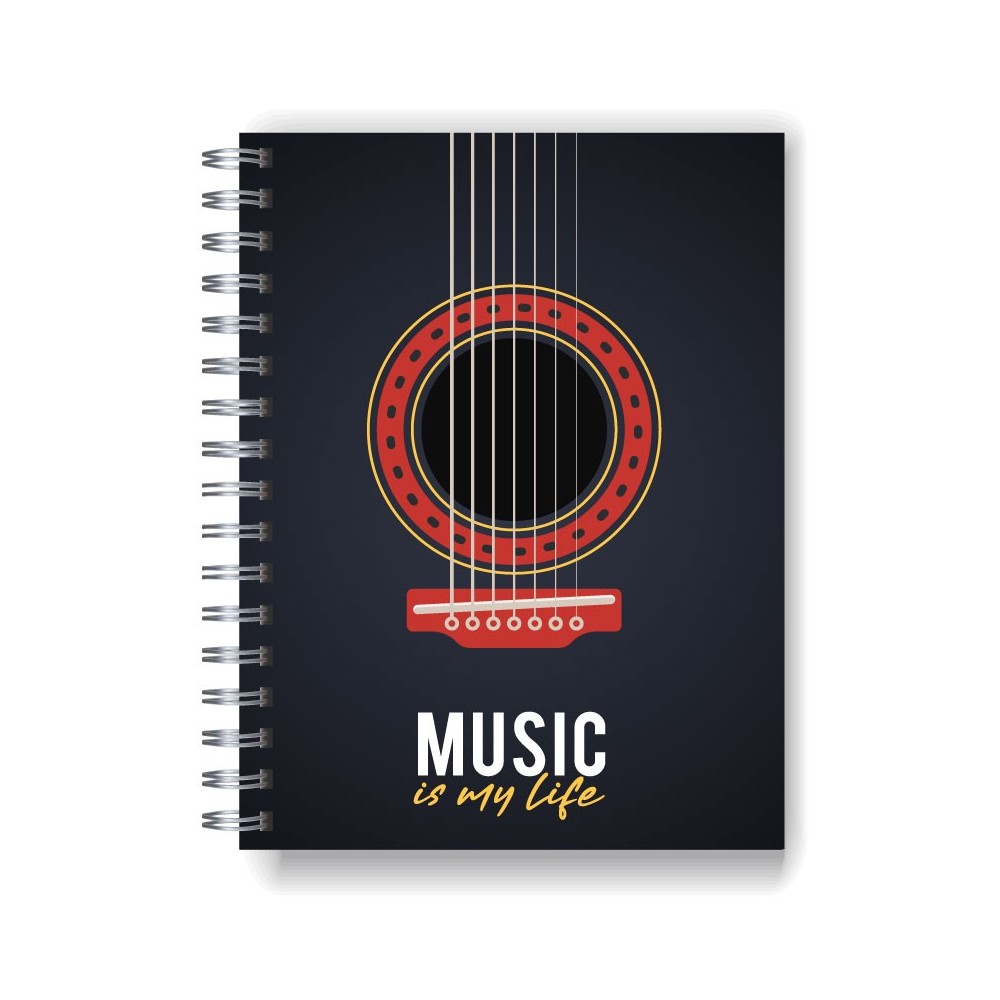 Cuaderno A4 tapa dura pentagramado 7101 Cuaderno A4 tapa dura pentagramado 7101