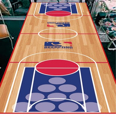 Lona Medida Oficial Juego Beerpong Básquet 244 X 61 Cms. Personalizable