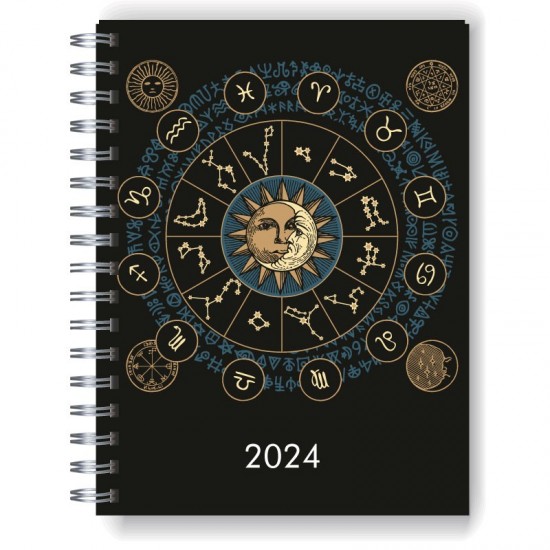 Agenda 2024 tapa dura mod. 5081 "Zodíaco" en caja para regalo