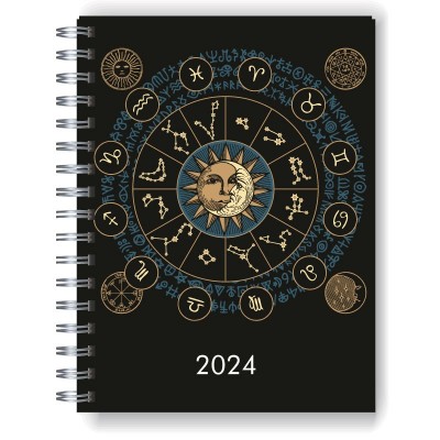 Agenda 2024 tapa dura mod. 5081 "Zodíaco" en caja para regalo