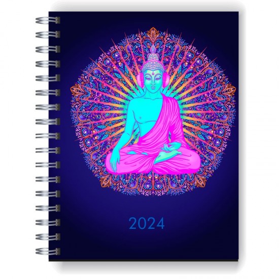 Agenda 2024 tapa dura mod. 5082 "Buda" en caja para regalo