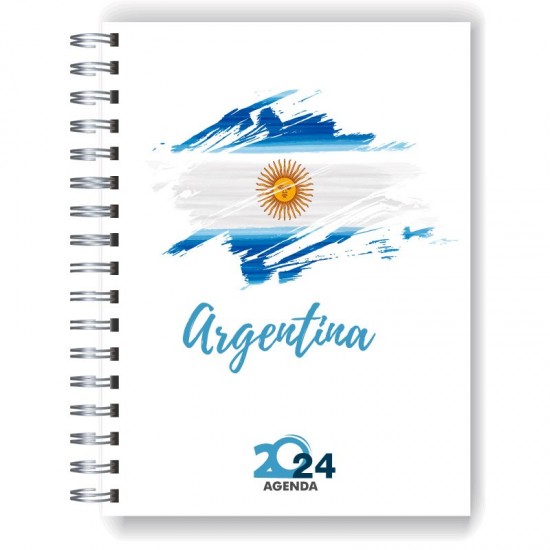 Agenda 2024 tapa dura mod. 5086 "Argentina" en caja para regalo