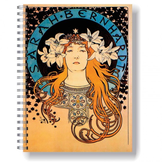 Cuaderno Alphonse Mucha Sarah Bernhardt