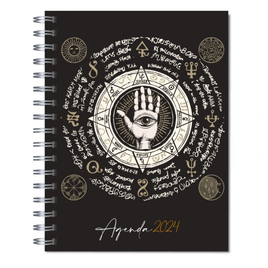Agenda 2024 tapa dura mod. 5018 "Zodiac 2" en caja para regalo