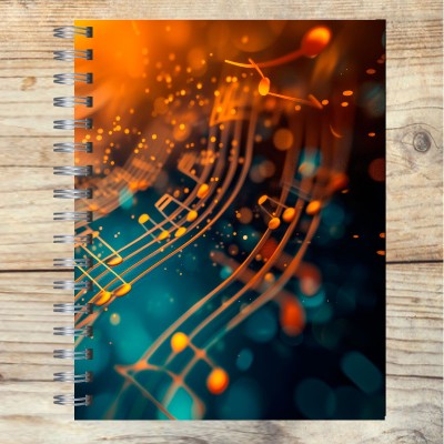 Cuaderno A4 tapa dura pentagramado 7091