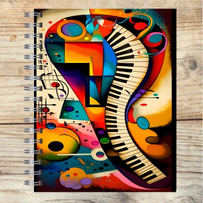 Cuaderno A4 tapa dura pentagramado 7083