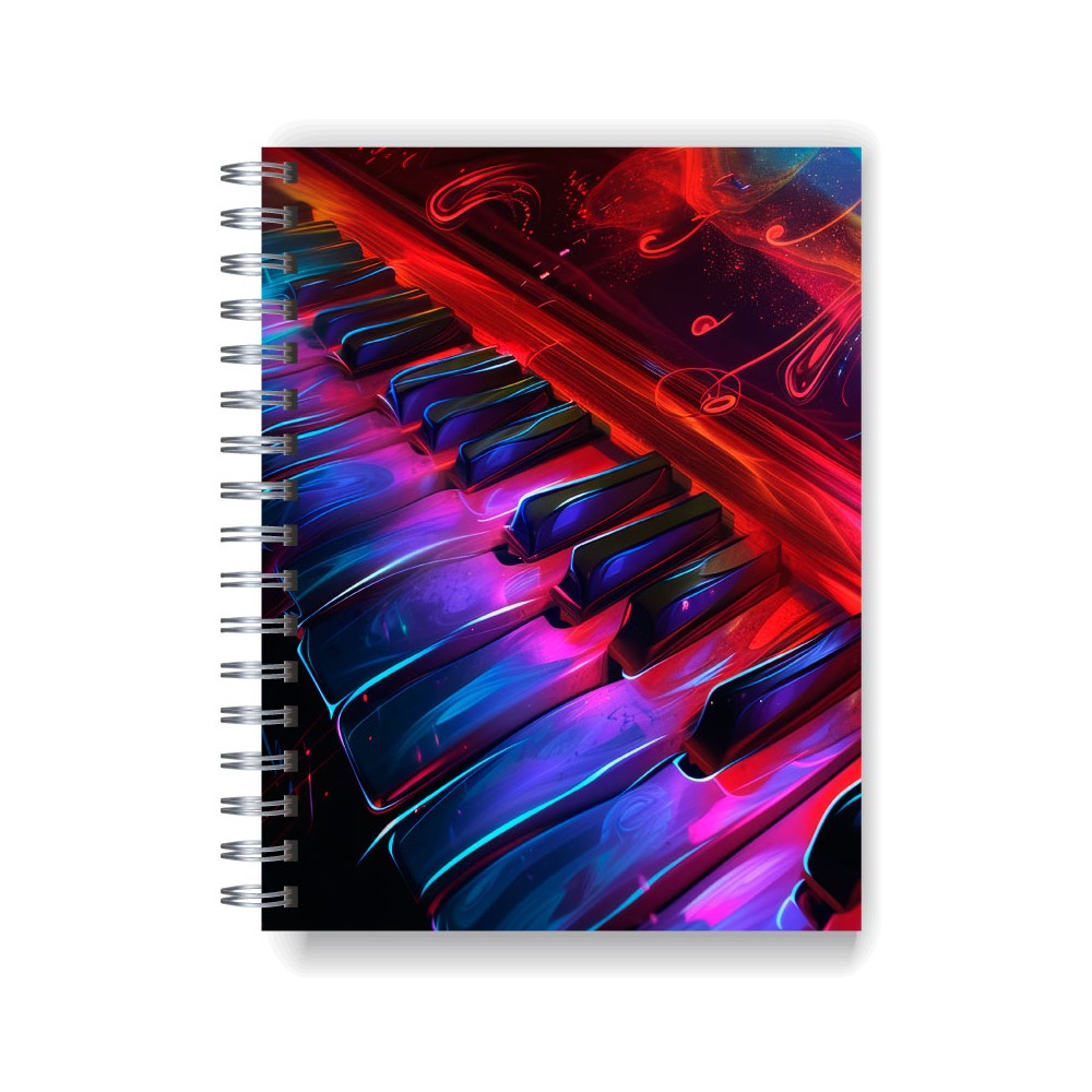 Cuaderno A4 tapa dura pentagramado 7082