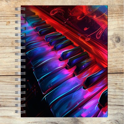 Cuaderno A4 tapa dura pentagramado 7082