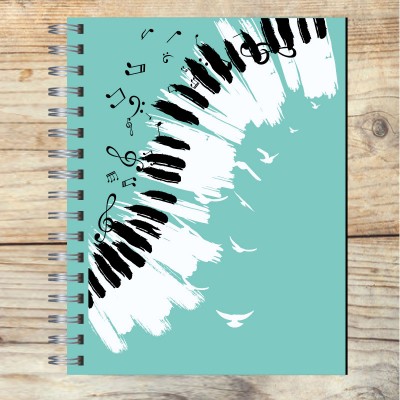 Cuaderno A4 tapa dura pentagramado 7076