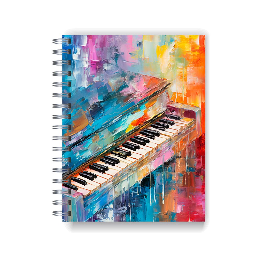Cuaderno A4 tapa dura pentagramado 7077