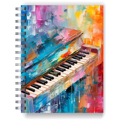 Cuaderno A4 tapa dura pentagramado 7077