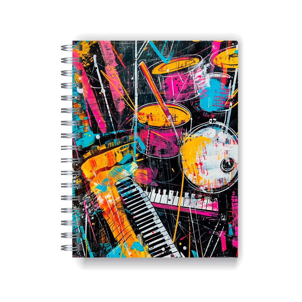 Cuaderno A4 tapa dura pentagramado 7079 Cuaderno A4 tapa dura pentagramado 7079