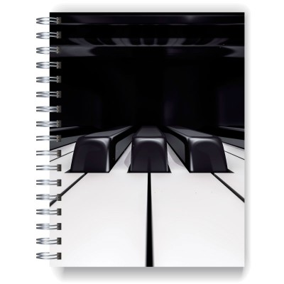 Cuaderno A4 tapa dura pentagramado 7073