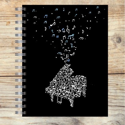Cuaderno A4 tapa dura pentagramado 7072