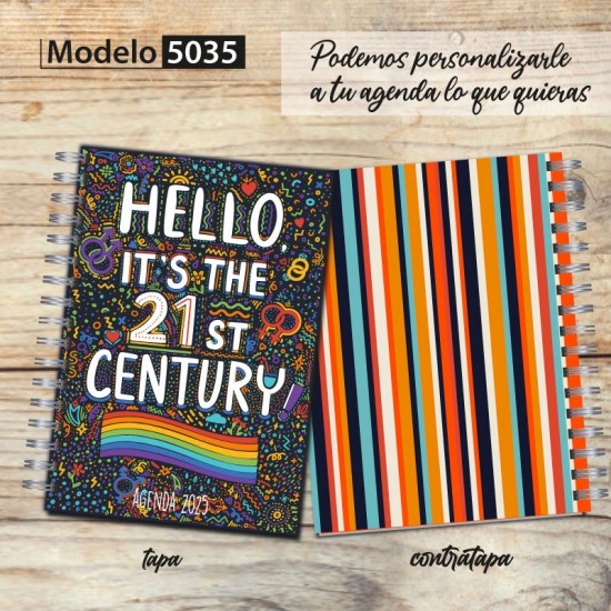Agenda 2025 tapa dura mod. 5035 "Diversity" en caja para regalo