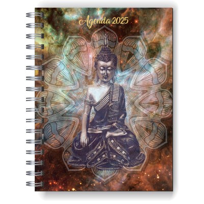 Agenda 2025 tapa dura mod. 5054 "Budha" en caja para regalo