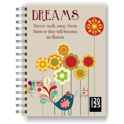 Agenda 2025 tapa dura mod. 5064 "Dreams" en caja para regalo