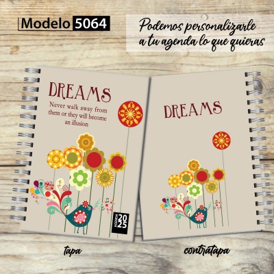 Agenda 2025 tapa dura mod. 5064 "Dreams" en caja para regalo