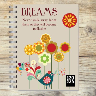 Agenda 2025 tapa dura mod. 5064 "Dreams" en caja para regalo